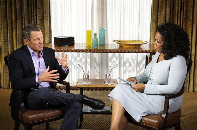 Lance Armstrong y Oprah Winfrey. Foto EFE