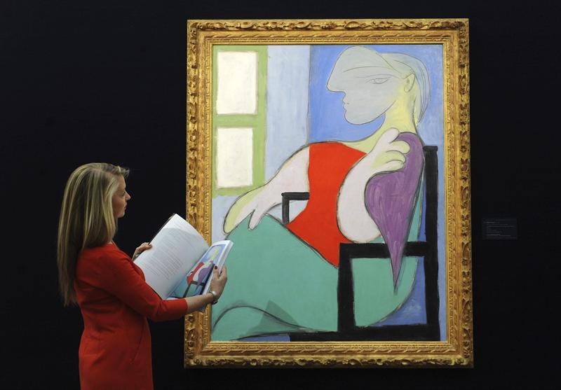 Mujer sentada junto a una ventana de Pablo Picasso