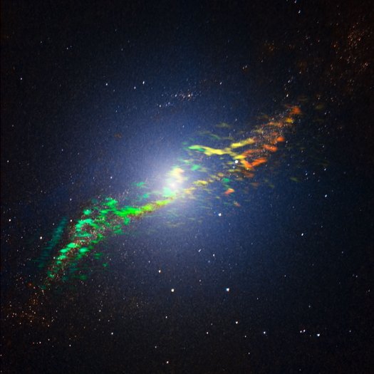 Galaxia Centauro. Foto: Pop Science