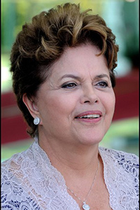 Dilma Rousseff, Presidenta de Brasil.