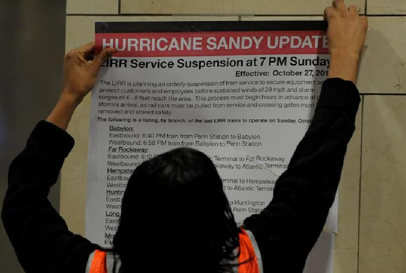 Huracán Sandy en NY. Foto: EFE