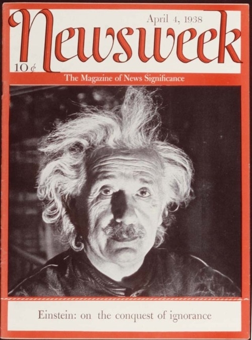 Newsweek 1938 - Einstein