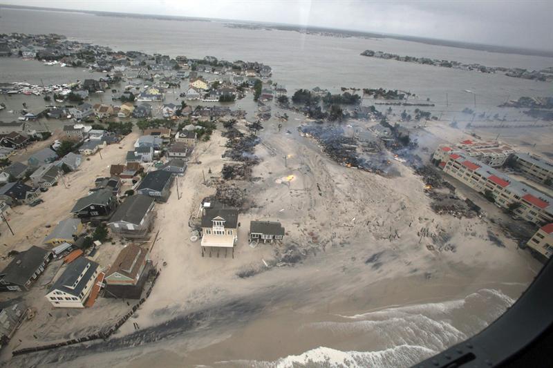 Nueva Jersey tras el paso del huracán Sandy. Foto EFE