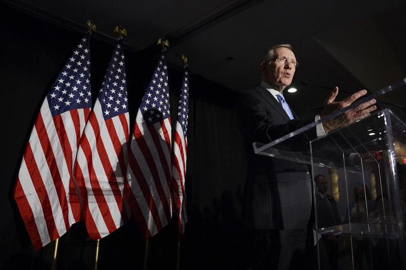 El demócrata Harry Reid, líder de la mayoría del Senado. Foto: EFE