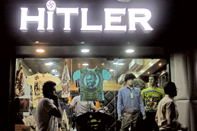 Tienda de vestuario Hitler en India. Foto: Businessweek