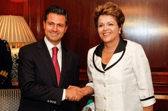 Enrique Peña Nieto y Dilma Rousseff. Foto El País