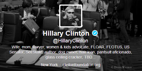 Hillary Clinton en Twitter